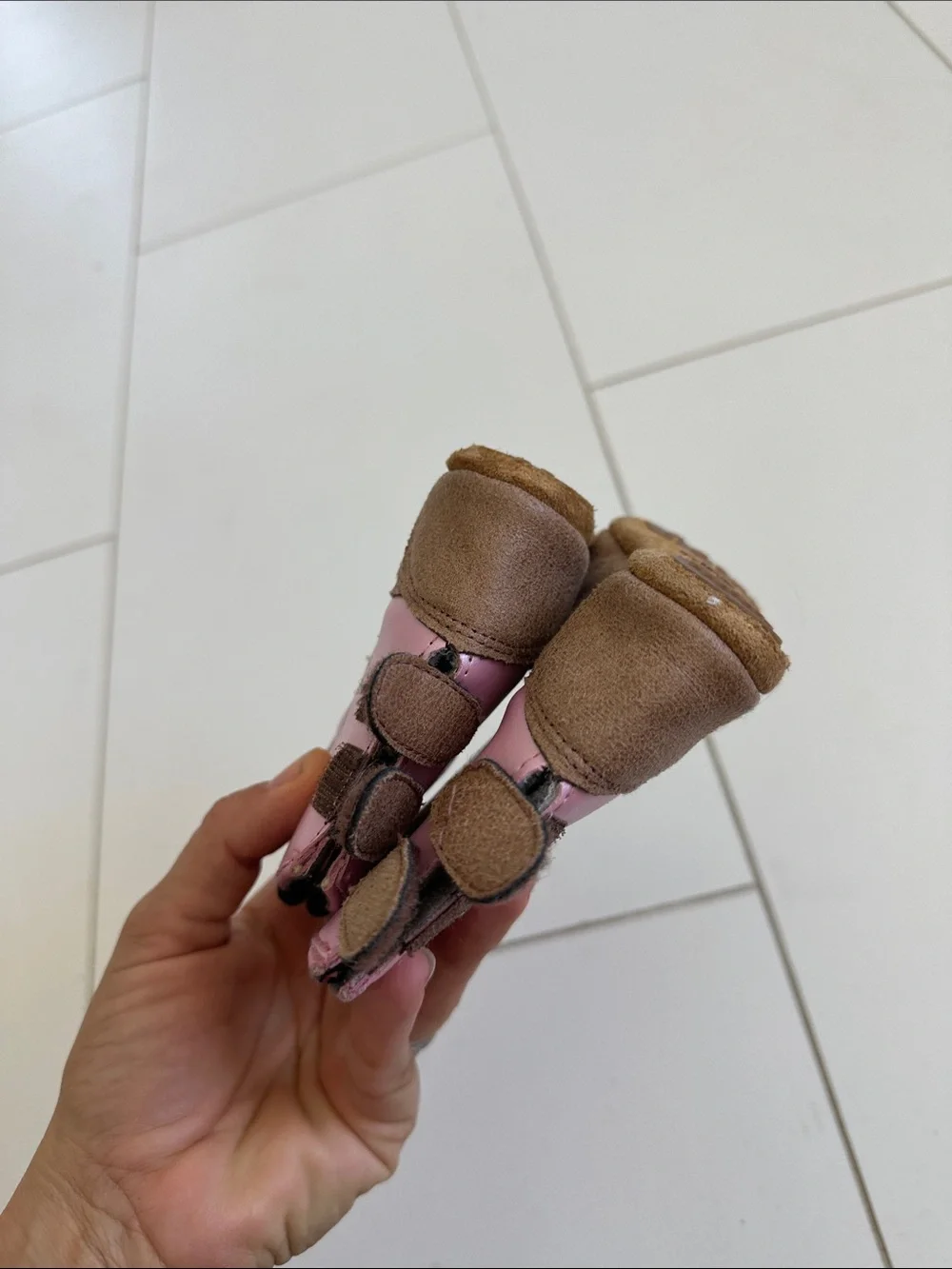 Boot barn baby Pink and Brown Western Booties - Stylish Toddler Shoes 4